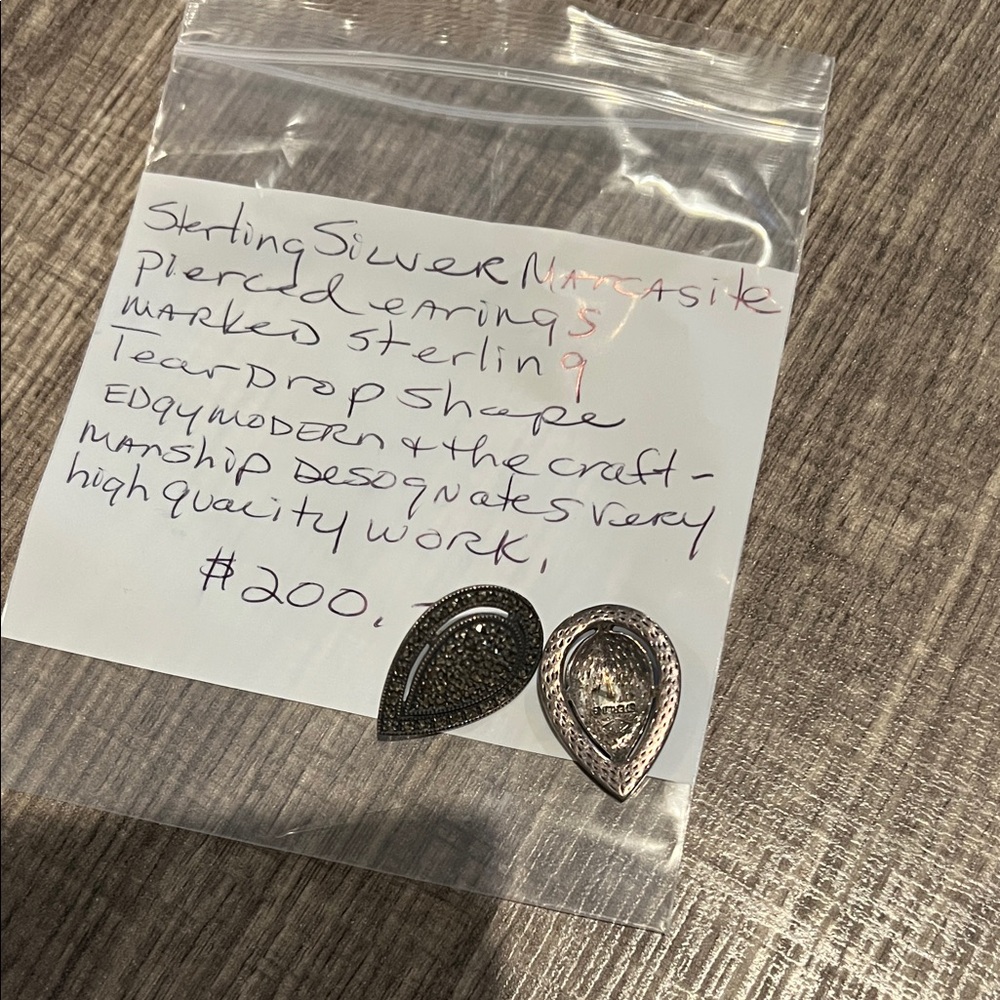 Sterling Silver Teardrop Earrings